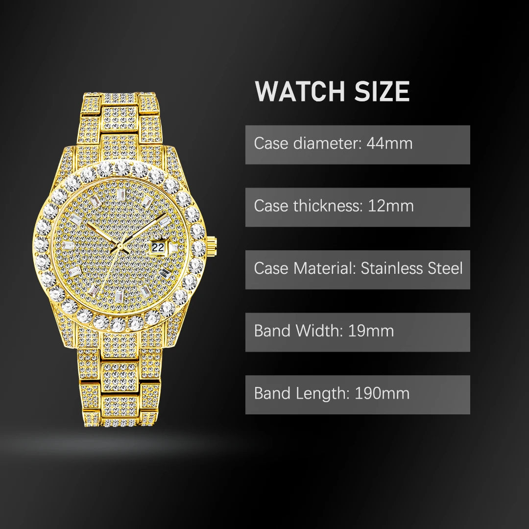 Luxury Gold Diamond Watch – Shine with Elegance and Style