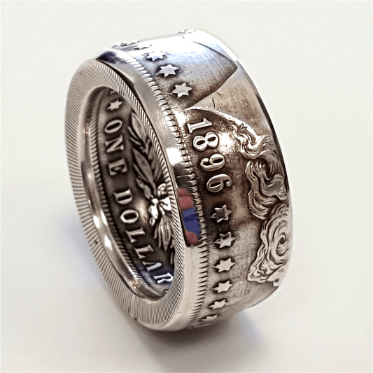 1896 Morgan Coin Ring – Symbol of Wealth, Strength & Protection