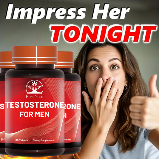 120 Count Men's Testosterone Support Capsules | 60-Day Supply | Enhanced with 500mg L-Citrulline, 300mg Horny Goat Weed Extract, And 200mg Tribulus Terrestris Extract | Perfect Gift for Men!